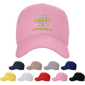 Custom Solid Duckbill Hat Personalized Cap Add Your Logo Text Custom Hat for Men Women