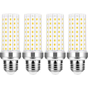 E12 led bulb,20W candelabra led light bulbs,daylight white 6500K,150 Watt equivalent incandescent light bulbs,ceiling fan light bulbs,led chandelier bulb,2000lm led bulbs,Non-dimmable E12 bulb,4 Pack