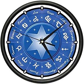 ساعة حائط من SignMission Beagle Zodiac علامة التنجيم هدية نجمة