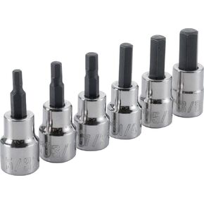 CRAFTSMAN Hex Bit Socket Set, 3/8" Drive, Metric, 6-Piece (CMMT34448)