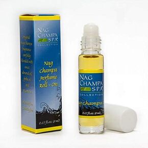 Nag Champa Perfume Oil Roll-on - 8 ml. (.27 fl. oz.) in attractive Gift Box.