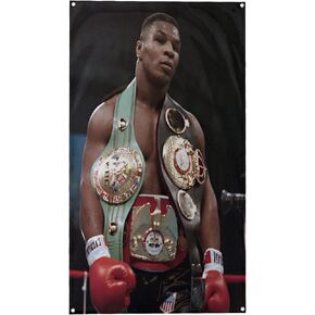 Banger - Mike Tyson Undisputed Heavyweight Boxing Champion Motivational Inspirational Office Gym Dorm Wall Decor Design on a 3X5 Feet Flag with 4 Grommets for Easy Hanging. Authentic BANGER FLAG
