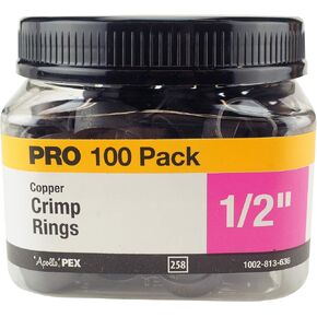Apollo Valves APXCR12100JR Crimp Ring, Copper