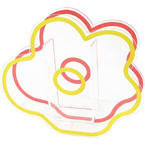 Acrylic Cloud Shaped Flower Vase Modern Contemporary Design Vase Desk Supplies Organizer Holder Make Up Brush Pen Holder for Home Office Wedding Decor (Pink)