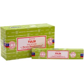 Satya Tulis Incense Sticks Staya Tulsi Agarbatti 12 Count 180 Garms