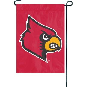 The Party Animal Officially Licensed NCAA GMLOU Louisville Cardinals Premium Garden Flag, Multi, 18" x 12.5"