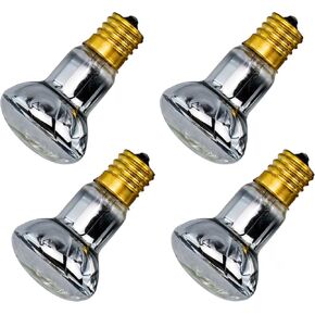 IoF 4-Pack مصباح الحمم البركانية 25w، 120v r39 e17 25w 4-pcs لمبة بديلة لمصابيح الحمم البركانية، مصابيح بريق، ساطعة، صفراء، مصابيح عاكسة لمصباح الحرارة
