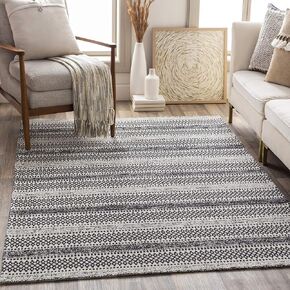 Livabliss Tumnus Bohemian Tribal Area Rug,2' x 2'9",Black