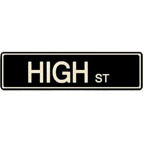Retro Tin Sign Bourbon st Street Sign Vintage Funny Metal Tin Sign 4x16 inch Wall Decorations (Green)