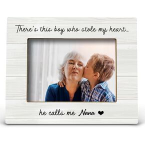 Nana Picture Photo Frame - Best Nana Mothers Day Birthday Gifts for Nana, First Time New Grandma Announcement Gifts Grandma and Me Picture Frames, This Boy He Calls Me Nana(5x7 Inch Photo)