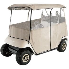 Leader Accessories Deluxe 2-Person Golf Cart Cover Storage Driving Enclosure Fit EZ Go, Club Car, Yamaha Cart