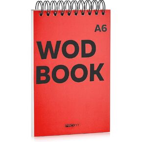 WODBOOK A6 Cross Training Journal by ProFit - WOD Logbook - Cross Training Tracking Diary – WOD Book | 140 pages - Track 125 WODs | Designed to Track Your Strength, Conditioning and Skills