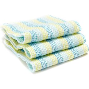 Full Circle Tidy 100% Organic Cotton Dish Cloths, Set of 3, Multicolored