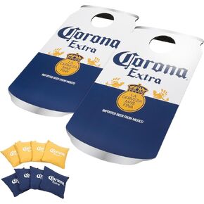 Trademark Games Corona Cornhole Set with 2 Boards and 8 Bean Bags