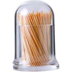 Clear Acrylic Toothpick Holder Plastic Cotton Swab Ball Toothpick Organizer Dispenser for Home Kitchen Storage Gadgets YTBH-1811
