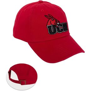 Desert Cactus University of Central Missouri Baseball Hat UCM Mules Brimmed Embroirderd Hats Cap Adjustable Cloth Strap Adult (Style A) Red