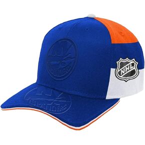 Outerstuff New York Islanders Youth Size Face-Off Tonal Logo Colorblock Adjustable Snapback Hat Blue