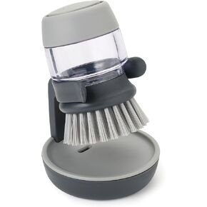 Joseph Joseph Palm Scrub Washing up Brush, 1 Count (Pack of 1), Grey