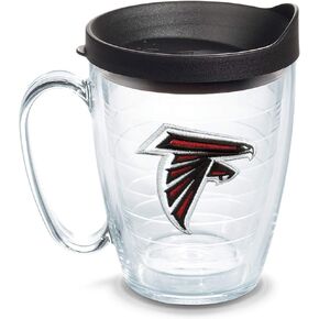 Tervis Made in USA Double Walled NFL Atlanta Falcons Insulated Tumbler Cup Keeps Drinks Cold & Hot, 16oz Mug, Primary Logo