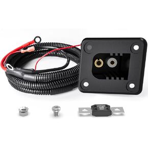 Golf Carts Powerwise Charger Receptacle Fit EZGO TXT & Medalist DCS/PDS, EZGO TXT Charging Port for 1994-2008 E-Z-GO Electric Golf Carts, OEM #73051-G29，73063-G01 (36V)