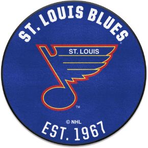 FANMATS 35581 NHL Retro St. Louis Blues Roundel Rug - 27in. Diameter