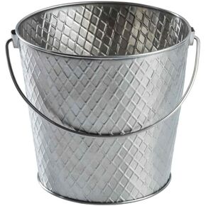Tablecraft 11186 Lattice Collection Round Pail, Stainless Steel, 1.25 Gallon