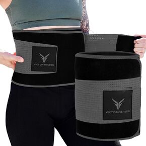 Waist Trimmer with with Adjustable Velcro Strap, Ab Trainer, Sweat Wrap for Men and Women
