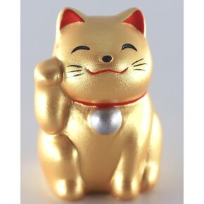Japanese Lucky Cat Maneki Neko Beckoning Cat Gold Right Omikuji Fortune Teller Japanese Fortune Slips Fengshui Lucky Fortune Cat Figurines Waving Fortune