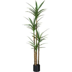 Artificial Yucca Trees 5.4Ft Faux Agave Potted Plants Floor Silk Tall Fake Plants for Home Living Room Bedroom Office Decor Indoor Outdoor…
