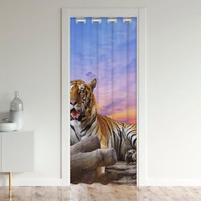 Cute Deer Closet Door Cover Curtain for Bedroom Deer Hunting Door Curtain for Doorway Privacy 34"x80" Kids Room Decor Tractor Room Divider Curtain Cover Farm Equipment Trucks Yellow Window Treatments