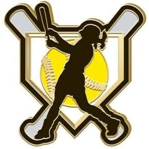 Softball Pin - 1.25" Softball Homeplate Enamel Lapel Pin Prime