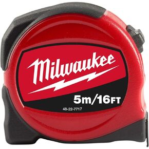 Milwaukee 48227717 5m/16ft Pro Compact Tape Measure S5-16/25, Red