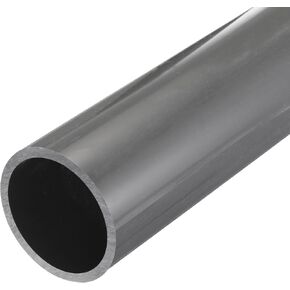 MECCANIXITY PVC Rigid Round Pipe 76.6mm(3 Inch) ID 90mm OD 350mm Light Grey High Impact for Water Pipe Crafts Cable Sleeve