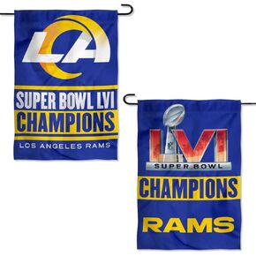 Los Angeles Rams Champions Super Bowl LVI Double Sided Garden Banner Flag
