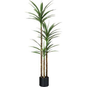 Artificial Yucca Trees 5.4Ft Faux Agave Potted Plants Floor Silk Tall Fake Plants for Home Living Room Bedroom Office Decor Indoor Outdoor…