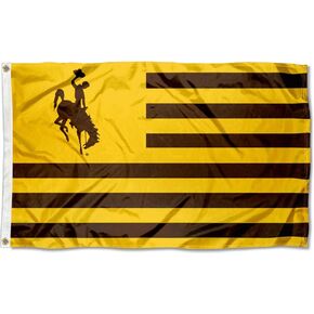 Wyoming Cowboys Stars and Stripes Nation Flag