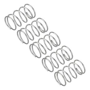 uxcell 5Pcs Compression Spring, Wire Diameter 0.024", OD 0.31", Free Length 1.97" 304 Stainless Steel Coil Mechanical Compressed Spring, Silver