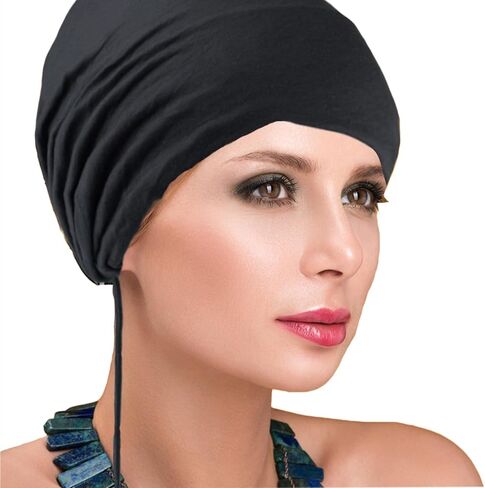 3PCS Women's Elasticized Bandana Hat Women Under Scarf Hat Hijab Cap Bandana Hat with Adjustable Elastic Strap in Saudi Arabia