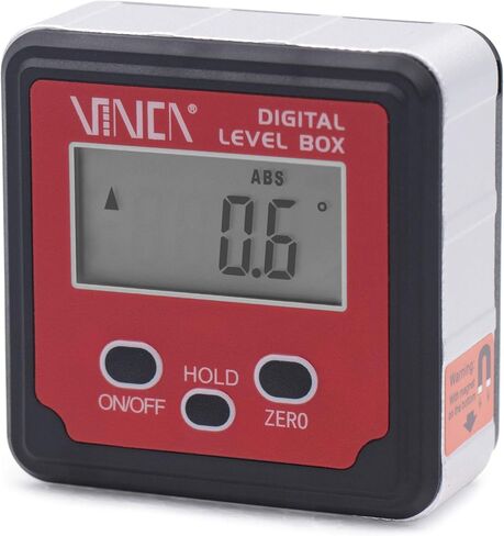 VINCA DLBA-01 صندوق المستوى الرقمي منقلة زاوية مكتشف مقياس الميل مع ABS عقد وظيفة الخلفية وقاعدة مغناطيسية in Saudi Arabia