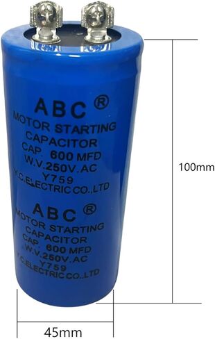ZHANGQB ABC مكثف 600MFD 600 فائق التوهج 250 فولت أسطواني التيار المتناوب محرك تكييف الهواء مكثف البدء CD60 in Kuwait