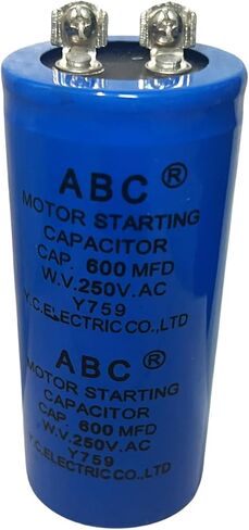 ZHANGQB ABC مكثف 600MFD 600 فائق التوهج 250 فولت أسطواني التيار المتناوب محرك تكييف الهواء مكثف البدء CD60 in Kuwait