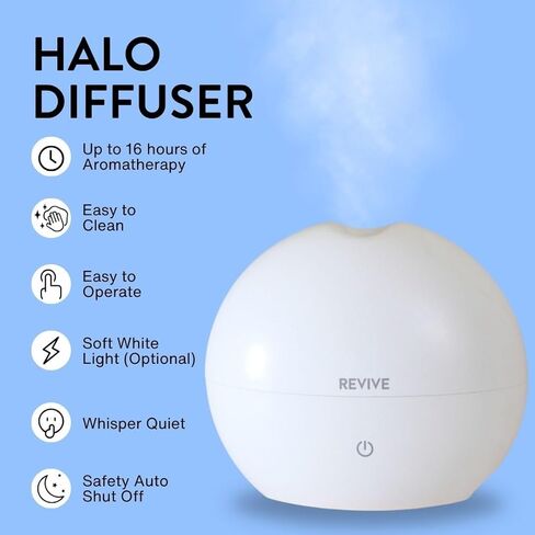موزع هالو بالموجات فوق الصوتية من REVIVE Essential Oils - مرطب الرذاذ والمؤين in Kuwait