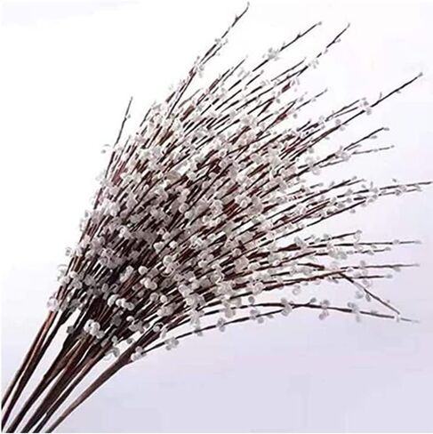 12 قطعة من زهور الياسمين الصناعية الجذعية البيضاء، باقة زهور صناعية طويلة، نباتات الياسمين الصناعية للفندق، المنزل، المكتب، المطبخ، غرفة النوم، حفل الزفاف، ديكور DIY 29.5 بوصة in Kuwait