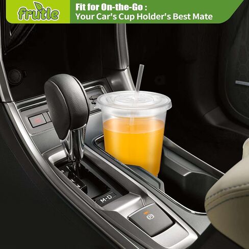 32oz Plastic Cups with Lids and Straws, Disposable Cups for Iced Coffee,Cold Drinks, Milkshake, Bubble Tea，Smoothie and TO-GO Drinkings[50Sets Pack] in Saudi Arabia