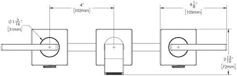 Speakman SB-2551-BBZ Lura Wall Mounted Faucet, Brushed Bronze in Saudi Arabia