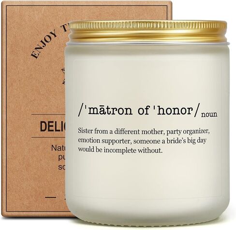 Matron of Honor Gifts, Maid of Honor Gifts Matron of Honor Proposal Bridesmaid Gifts for Wedding Day, Will be My Matron of Honor Candle Gifts from Bride, Lavender Scented Candle in Saudi Arabia