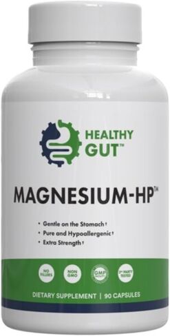Healthy Gut Magnesium-HP | Ultra Pure Glycinate with Zero Fillers | 180 mg Magnesium Glycinate | 60 Servings in Saudi Arabia