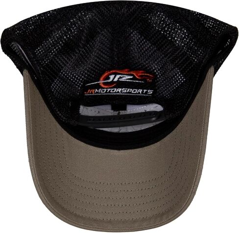 Dale JR Motorsports NASCAR USA Flag Snapback Olive Black Mesh Hat, Green in Saudi Arabia