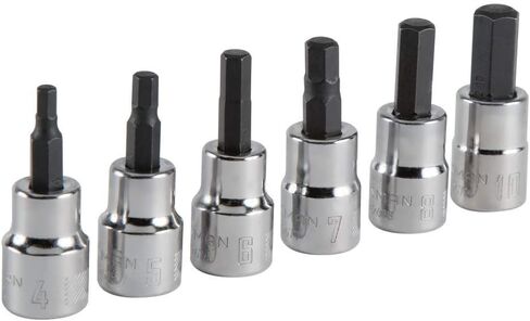 CRAFTSMAN Hex Bit Socket Set, 3/8" Drive, Metric, 6-Piece (CMMT34448) in Saudi Arabia