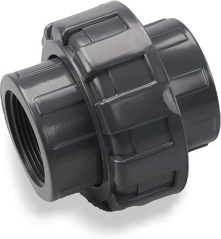 TOMEX PVC Pipe Fitting, Union JETSTREAM, Schedule 80, Grey, EPDM O-Ring, NPT x NPT, F1970, SCH80 (1/2") in Saudi Arabia